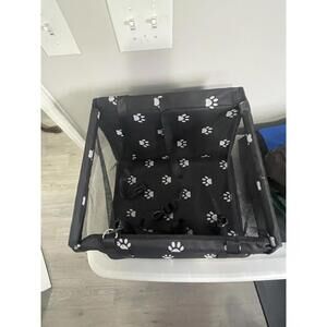 Dog Car Seat Puppy Portable Pet Car Seat with Clip-On Safety Leash and PVC Pi...